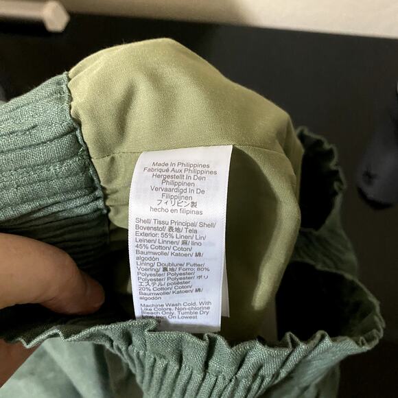 NWT FLAW J.Crew Factory Linen-Cotton Blend City Skirt A-Line Size 8 Linen Work - Picture 6 of 7